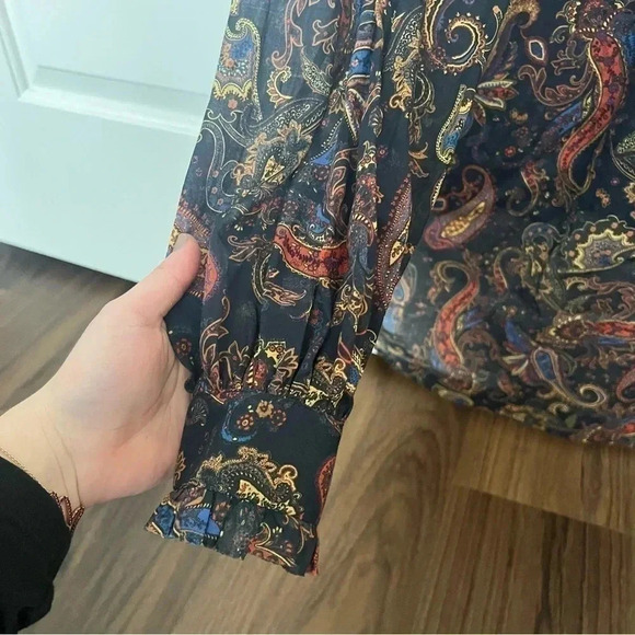 Maje Calista Button Down Paisley Top- Size 0; Like New Condition ( Never Worn) - Picture 7 of 13